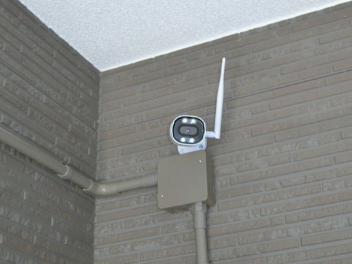 駐輪場内への不審者侵入を警戒しています。